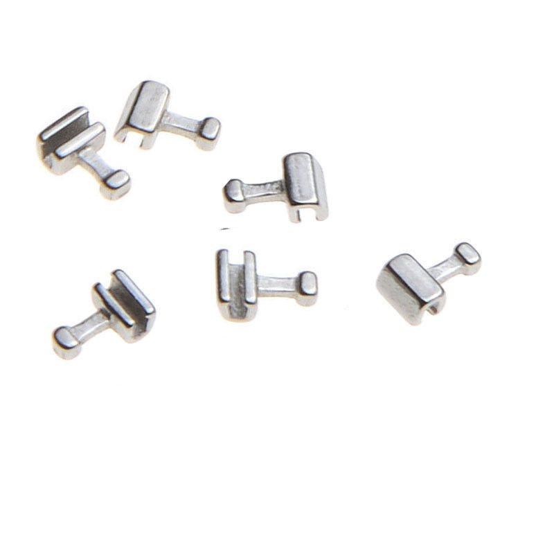 10 Packs 100 Pcs Dental Orthodontic Crimpable Hook Short Stainless Steel