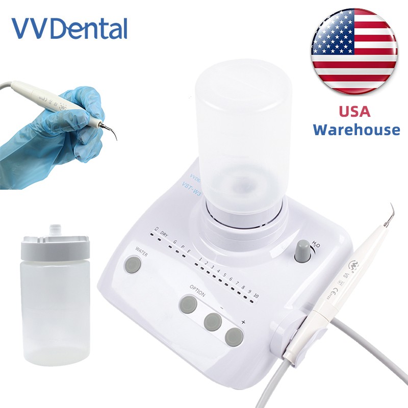 Dental Ultrasonic Piezo Scaler fit DTE Satelec Handpiece + 2 Bottles Auto Water
