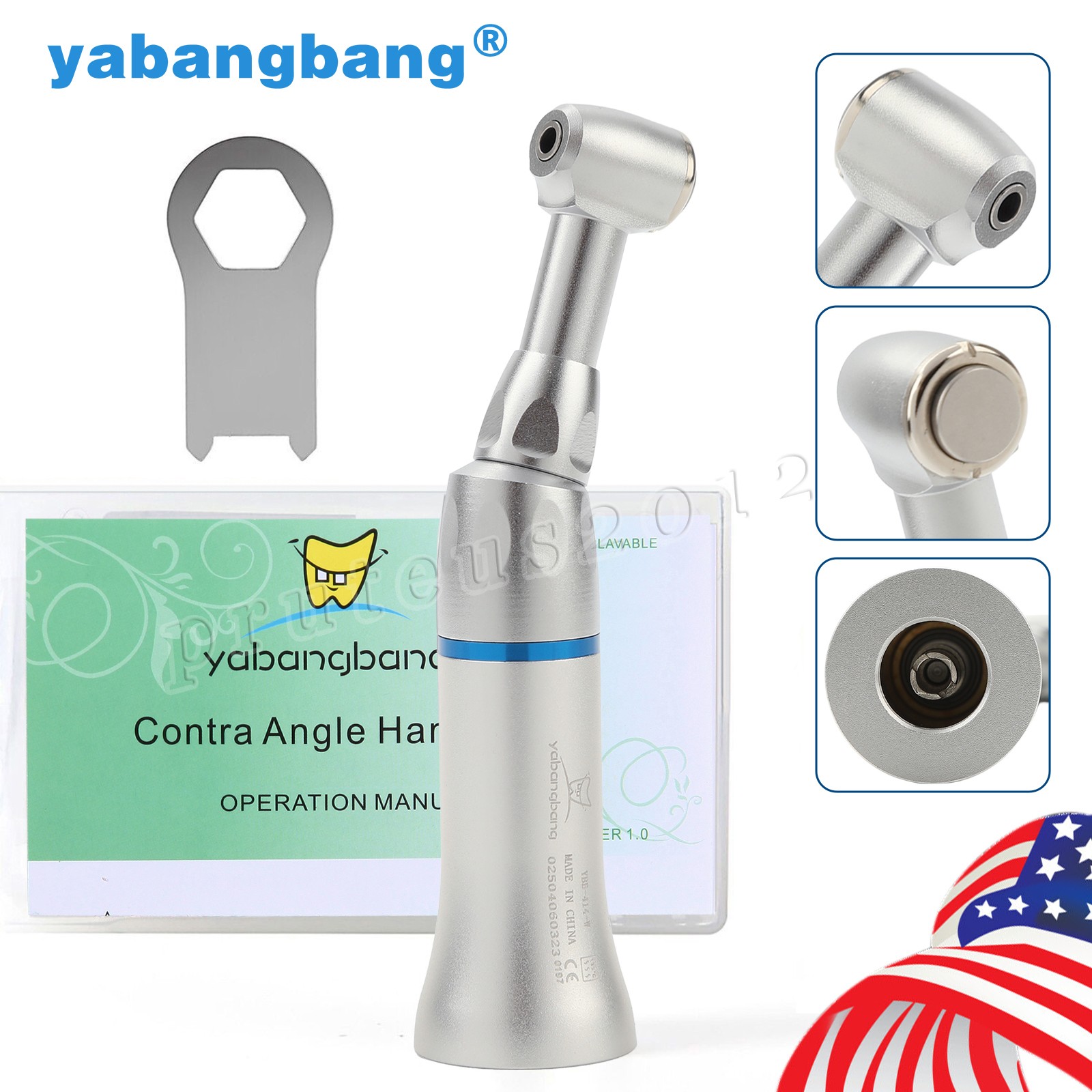 NSK Style Dental Low Slow Speed Handpiece Contra Angle Push Button E-Type FDA CE