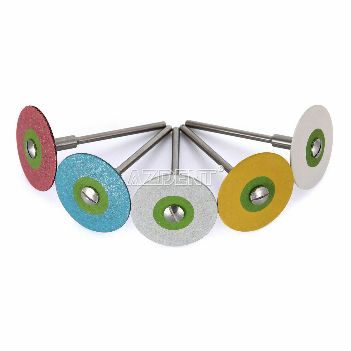 Dental Lab Rubber Diamond Polisher Wheel Disc For Porcelain Zirconia Porcelain