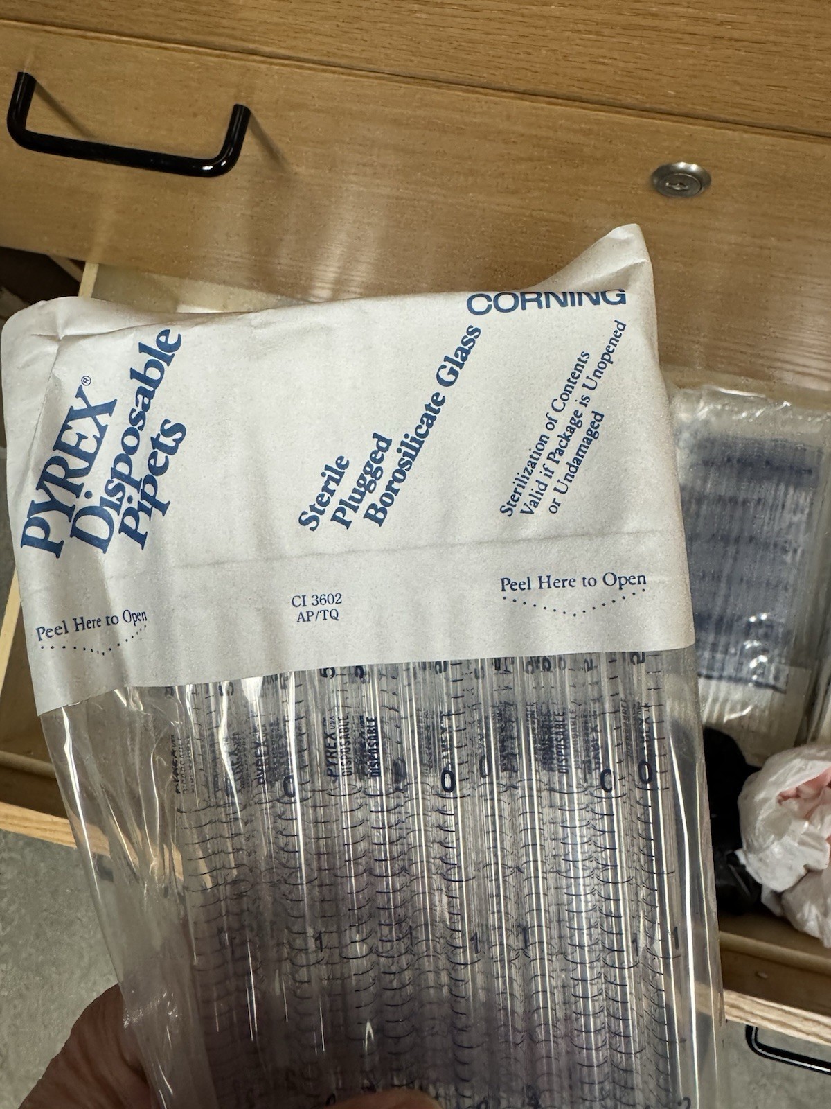 NEW Pyrex 5ml 1/10 Disposable Serological Pipets 10-Pack CGW 3602 PMCO CGW3602