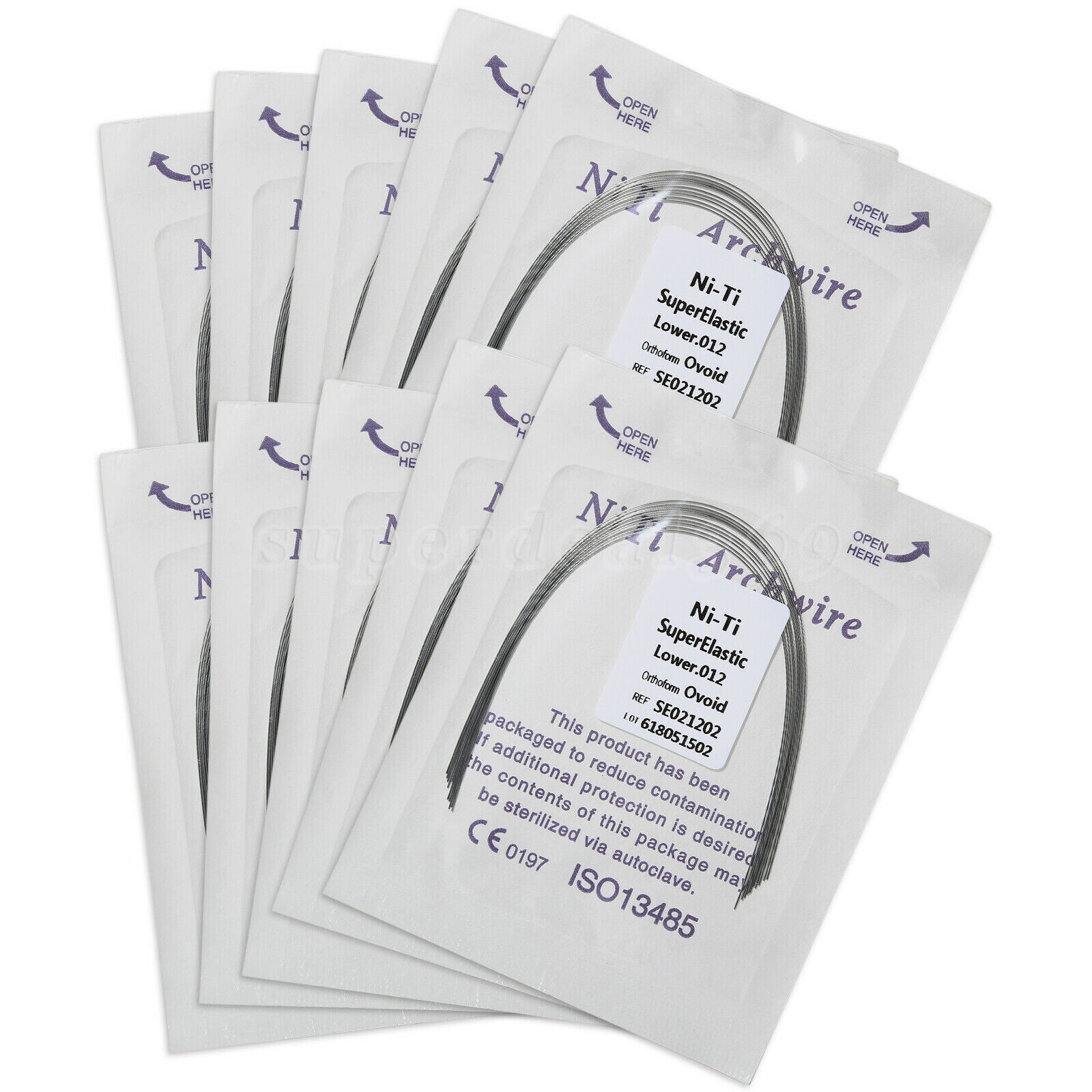 1-100 bags Dental Orthos Super Elastic Niti Arch Wire Round Form Archwire mx