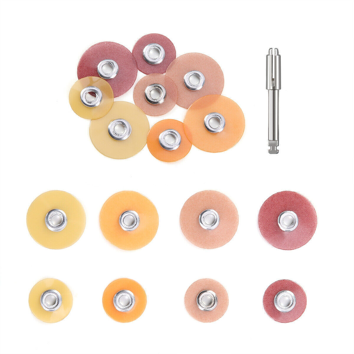 100PCS Dental SOFLEX Discs Composite Finishing Polishing Discs 9.5mm/12.7mm