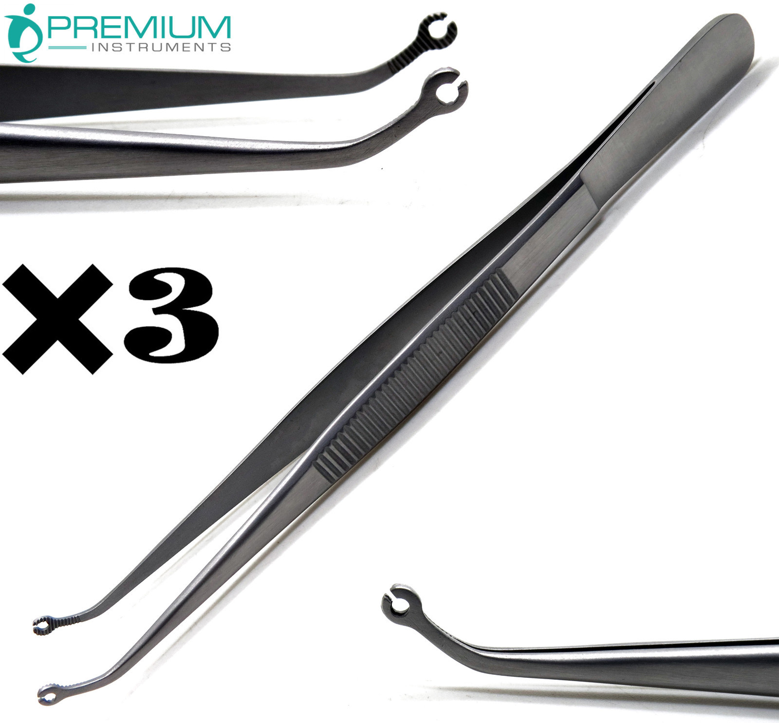 3 Pcs Corn Suture Pliers 6″ Angled Surgical Medical Dental Premium Instruments