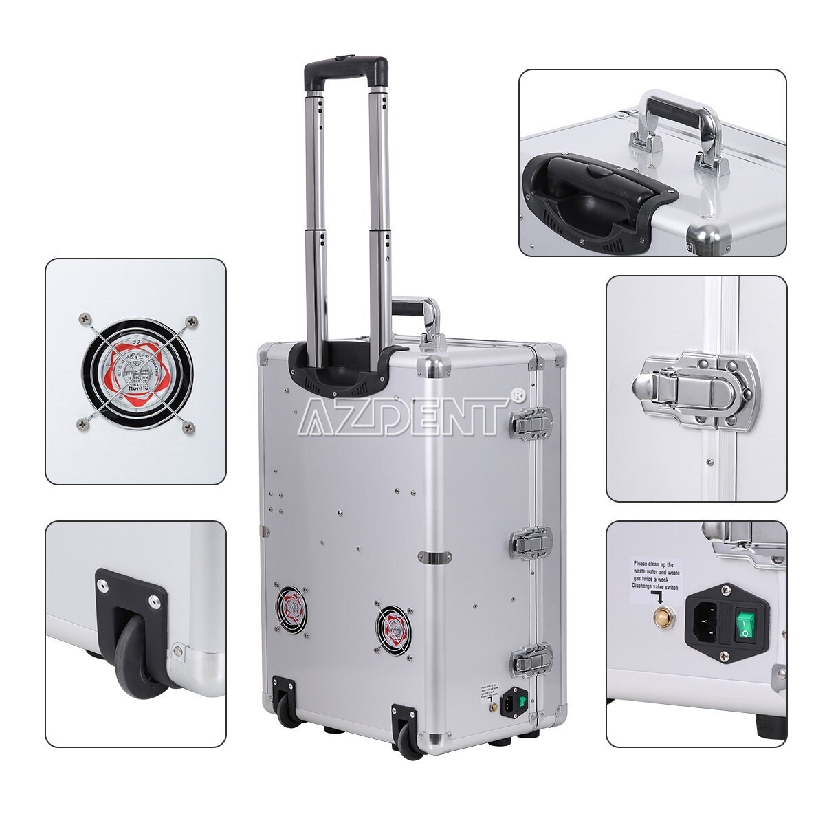 Dental Portable Mobile Delivery Unit +Curing Light +Scaler+Air Compressor BD-406