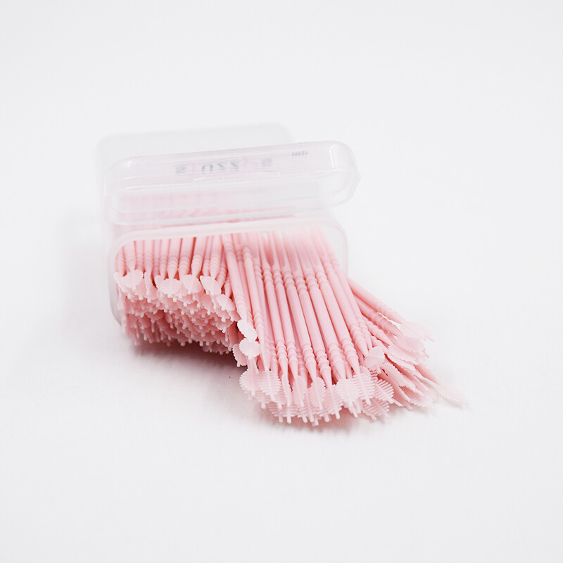 150 pcs/Box Dental Plastic Oral Picks Tooth Pick Interdental Brush 2 Heads Brush