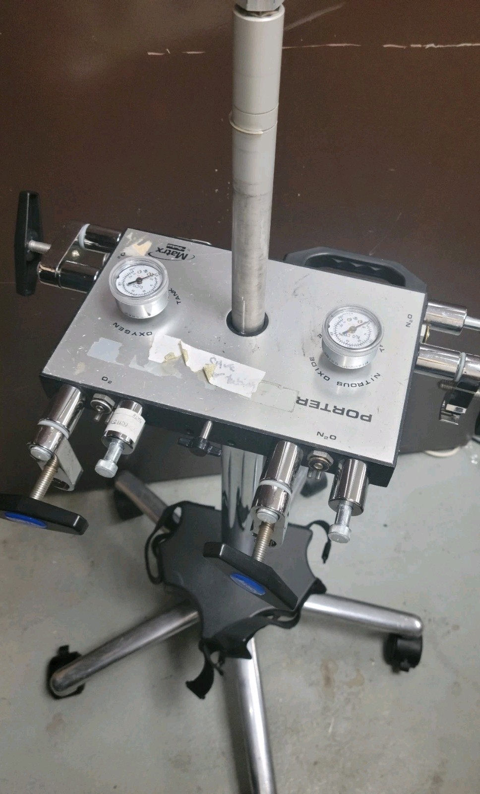 Porter MXR 3000 Nitrous FLowmeter with Parker Matrx 4 Tanks Cart Only