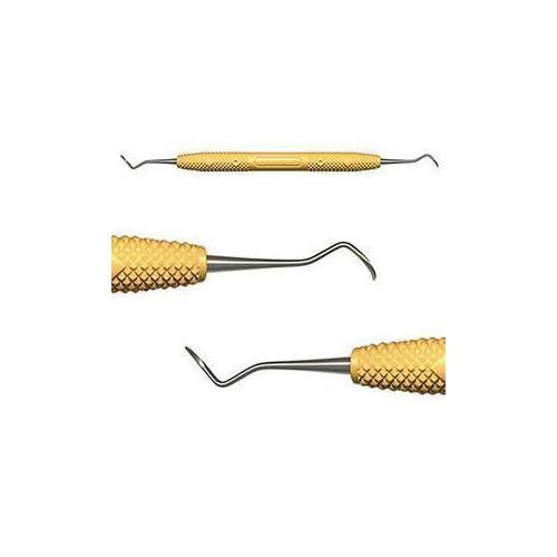 PDT R135 Cruise Line 204S Double End Sickle Scaler Yellow Resin Handle