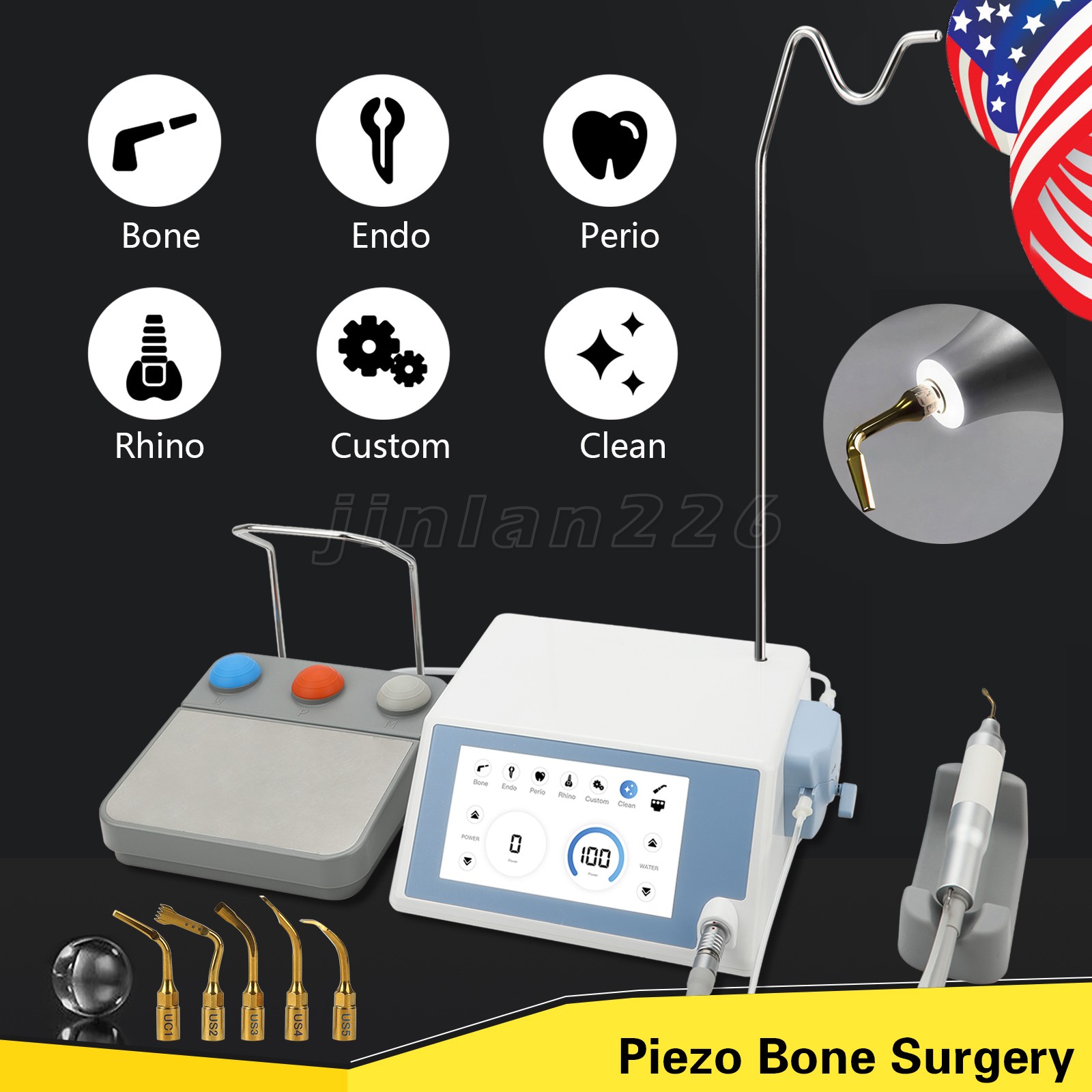 Dental Lab 35,000/35K RPM Marathon Polisher Handpiece for N7 N2 N3 Micromotor US