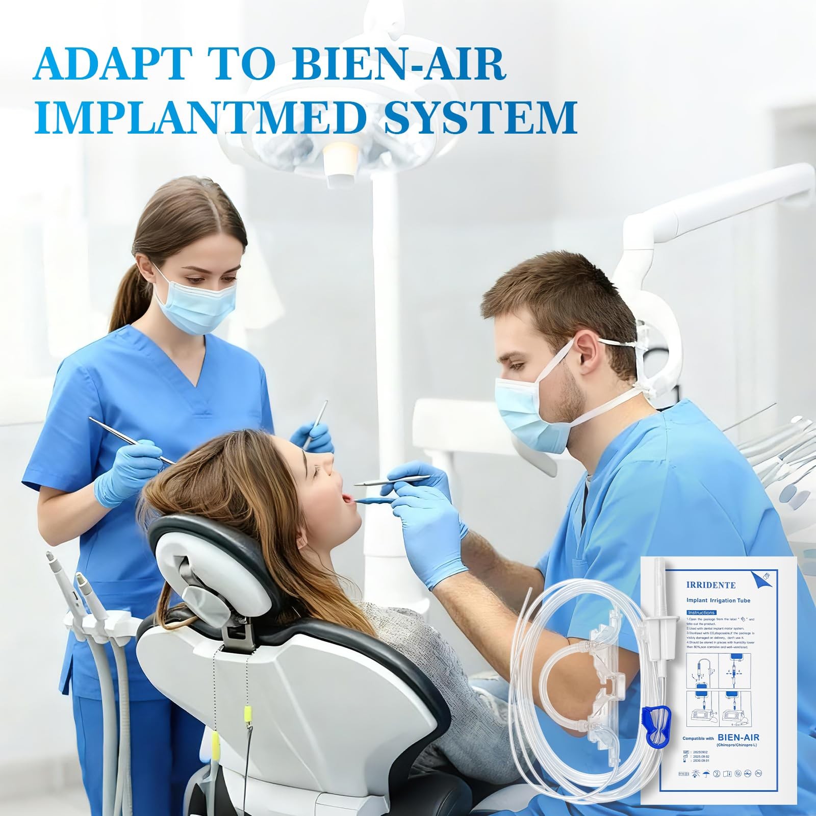 Dental Disposable Irrigation Tubes for Bien-Air Implant Motor, Pack of 10