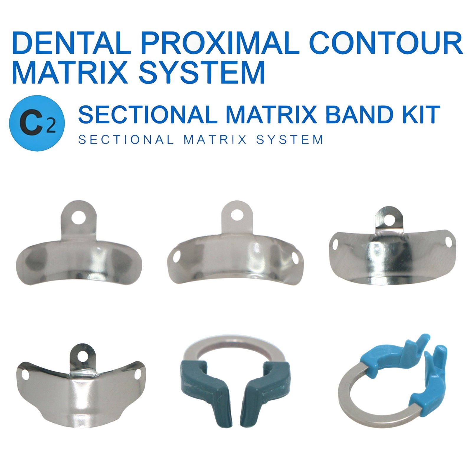 Garrison Palodent V3 Compatible Sectional Matrix Ring & Clamp Set Dental