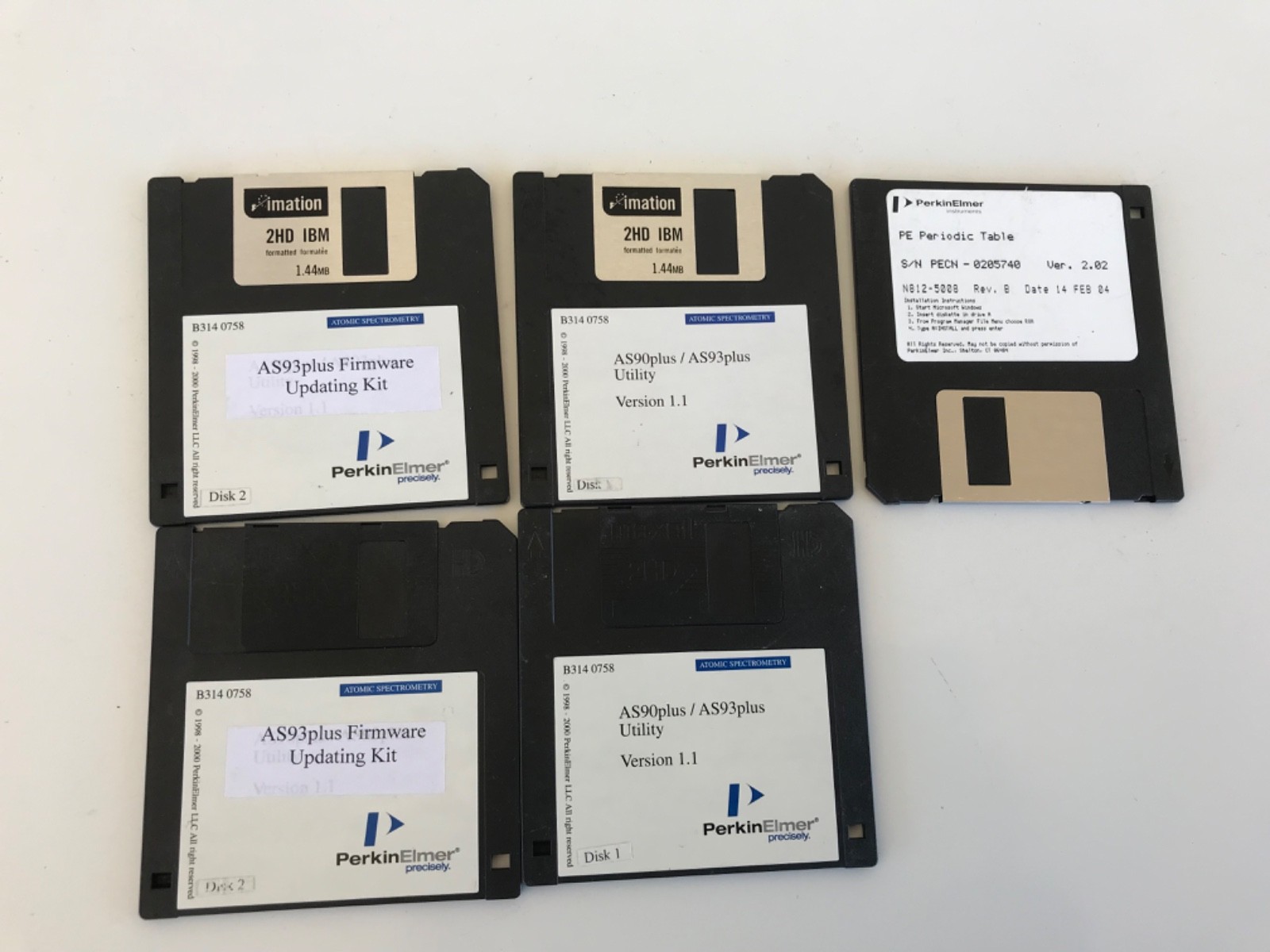Perkin Elmer AS 90 Autosampler AS90 AS93Plus Firmware Utility Periodic Table