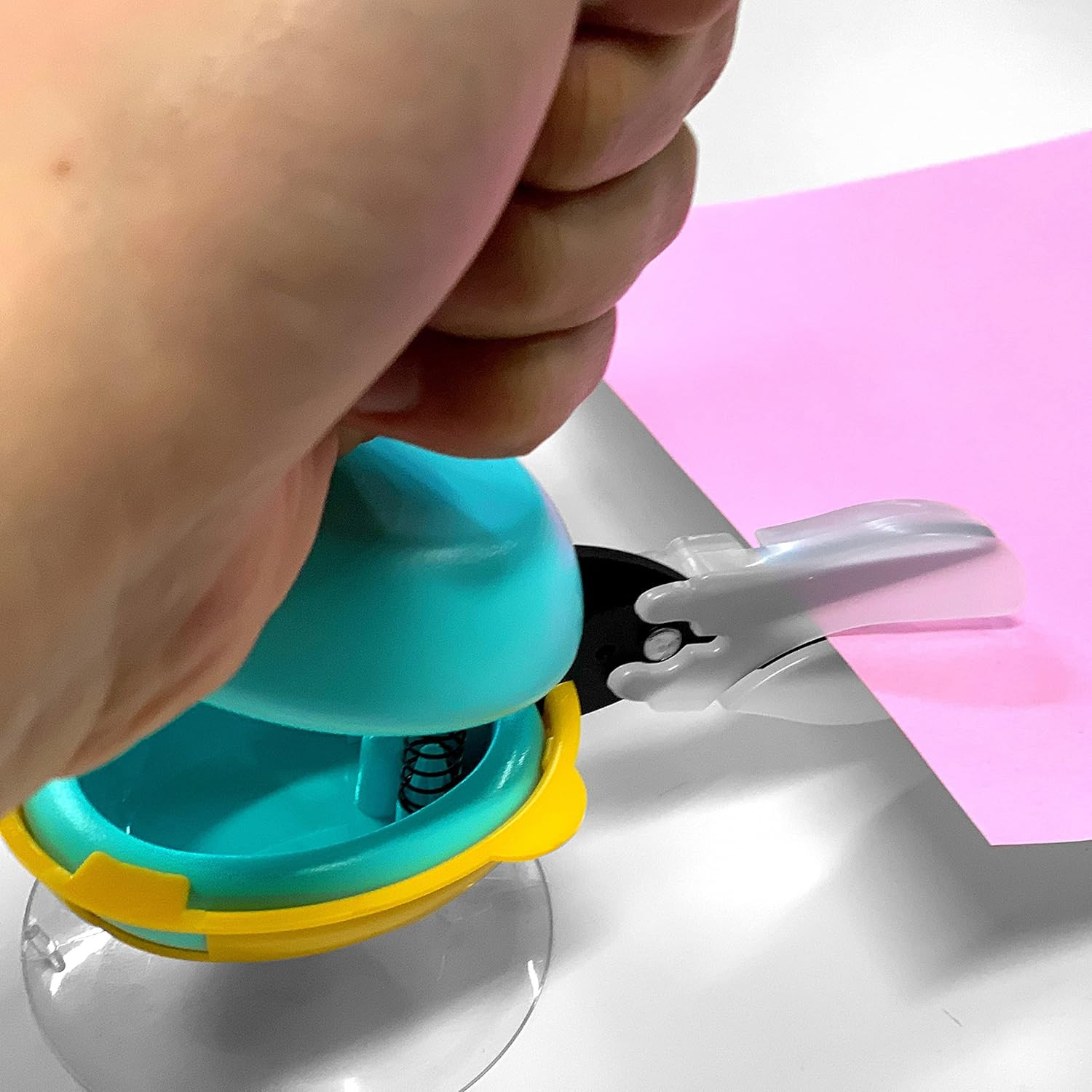 Adaptive Tabletop Scissors for Special Needs – Safe, Ambidextrous, Blue