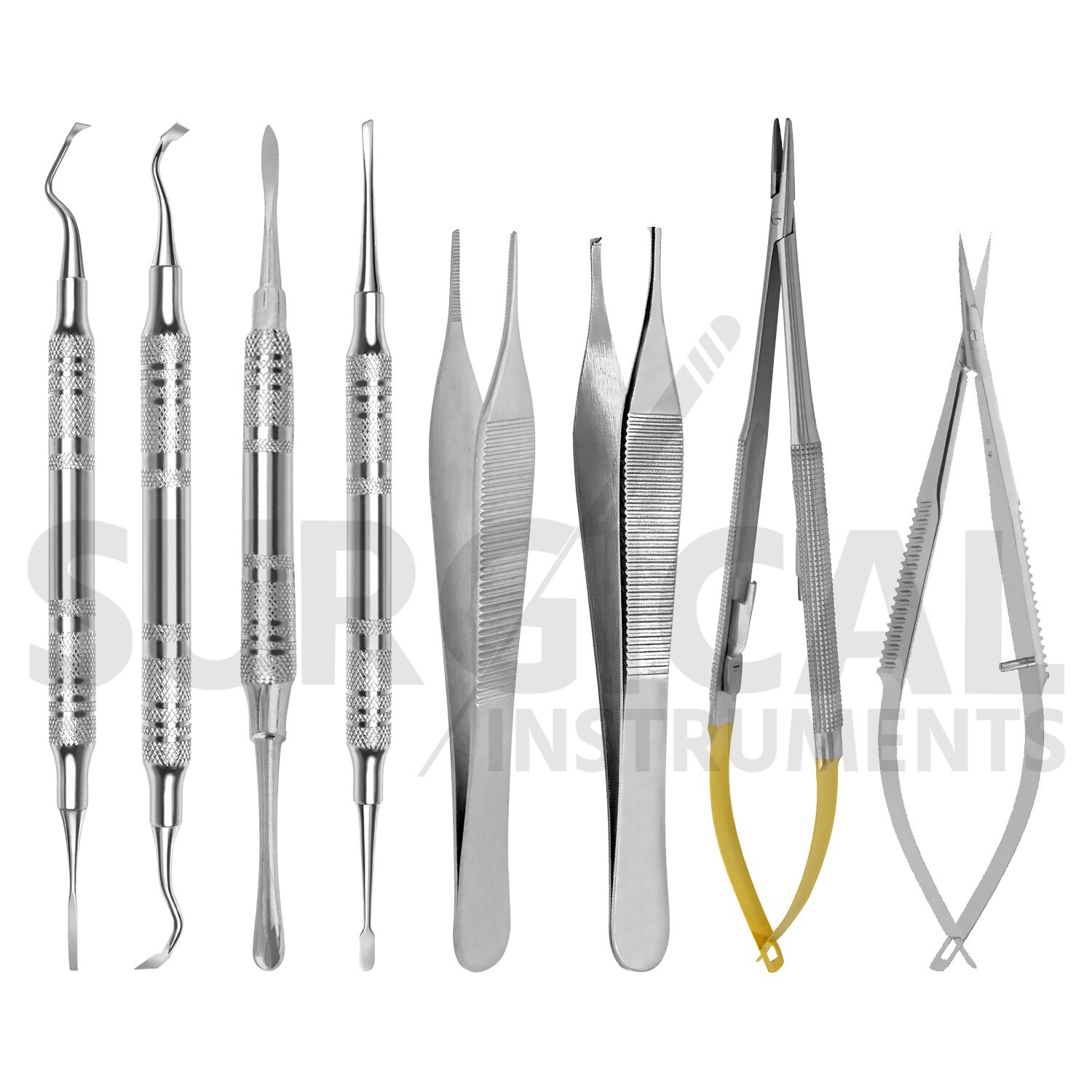 8 Pcs Micro Surgery Instruments Set Dental Implant Dentistry Supply German Grade