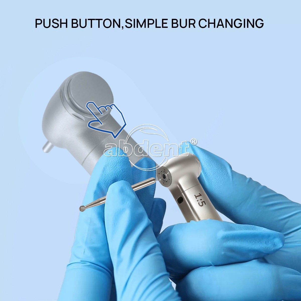 SKYSEA Dental Contra Angle Handpiece + E-type Air Motor Internal Cooling ##Zt