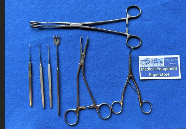 Set of Ears, Nose and Throat Surgical Instruments
