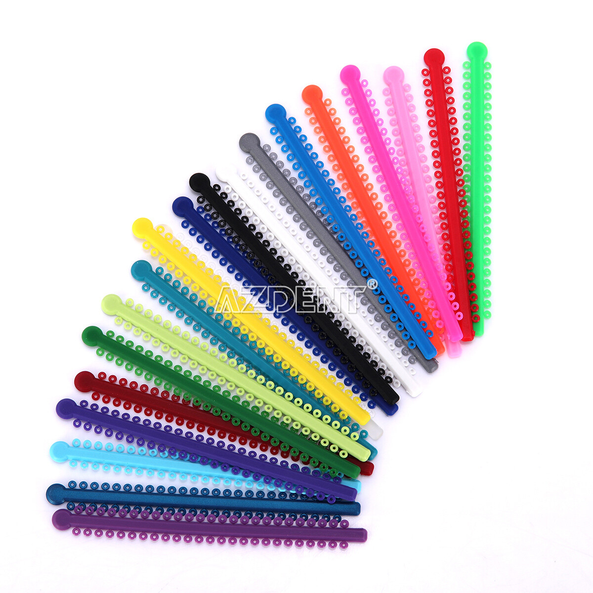 Dental Orthodontic Elastics Chain latex Elastic Ligature Ties Bands for Brackets
