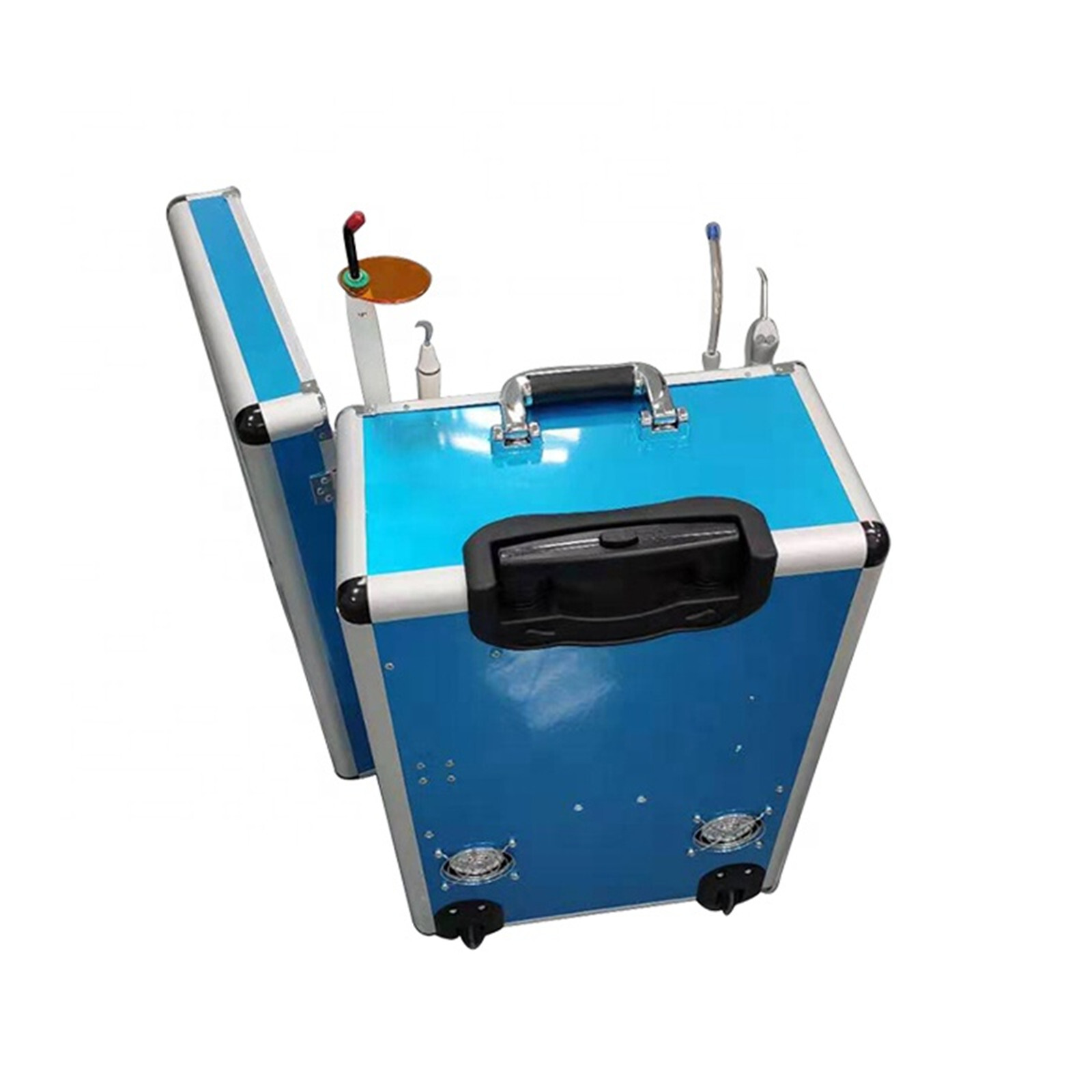 2H Multi-function Portable Dental Unit with Air Compressor+Curing Light GU-P206
