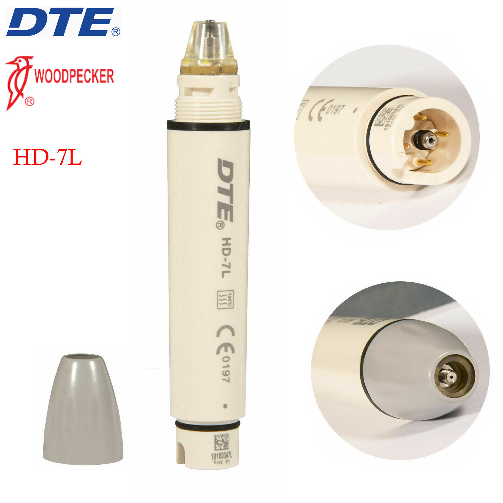 Dental Ultrasonic Piezo Scaler Handpiece LED HD-7L Fit DTE/SATELEC Scaler D5 D7