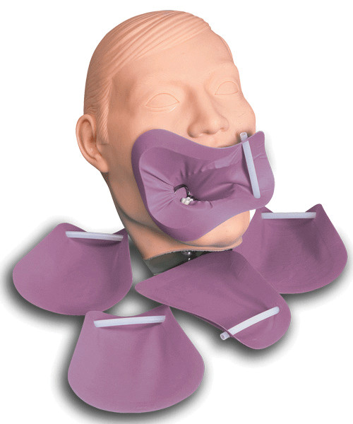 Aseptico I-70LF Handi-Dam Latex-Free Pre-Framed Medium Purple Powder Free 20/Pk