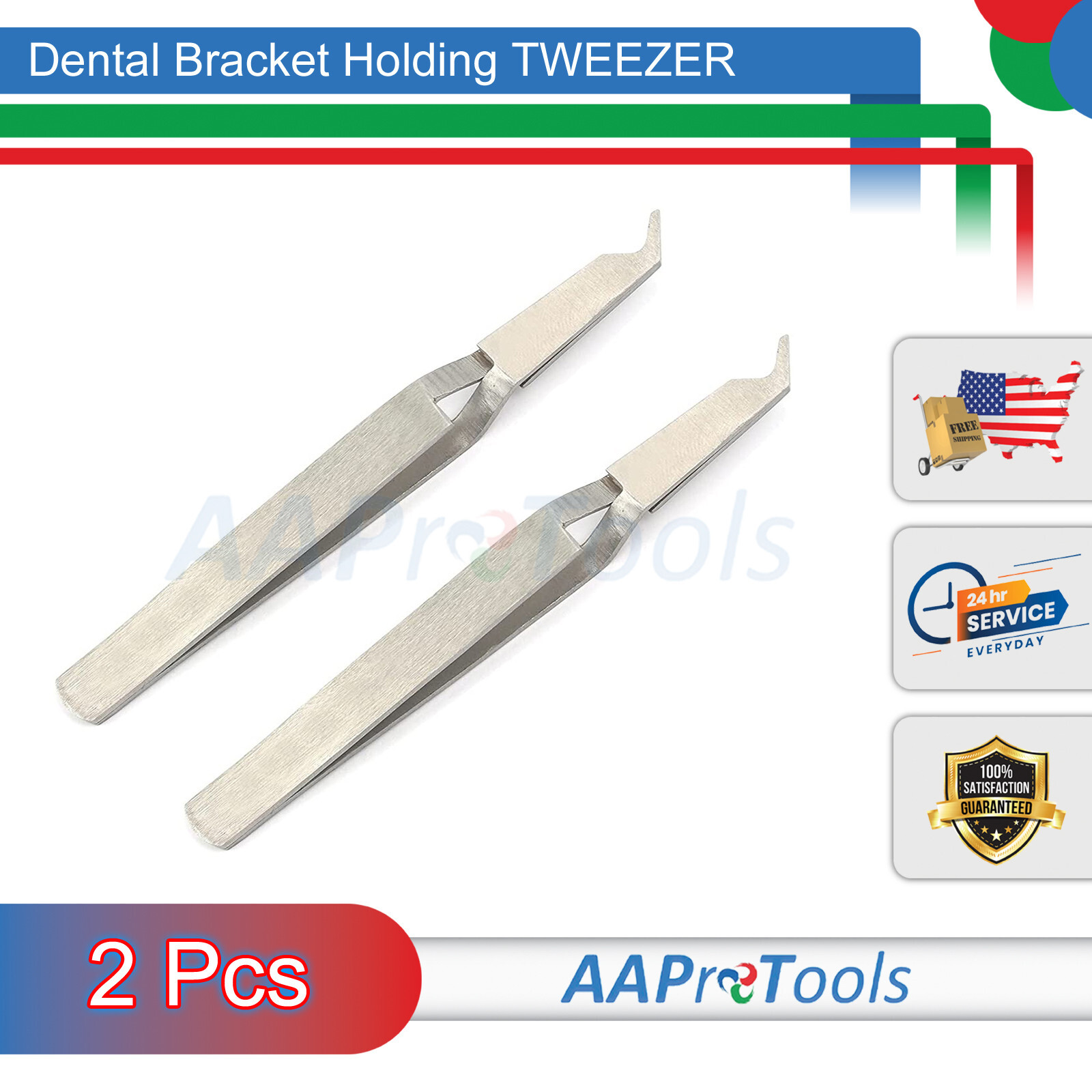 Dental Plier Orthodontic Slim Direct Bond Bracket Tweezer by AA PRO instruments