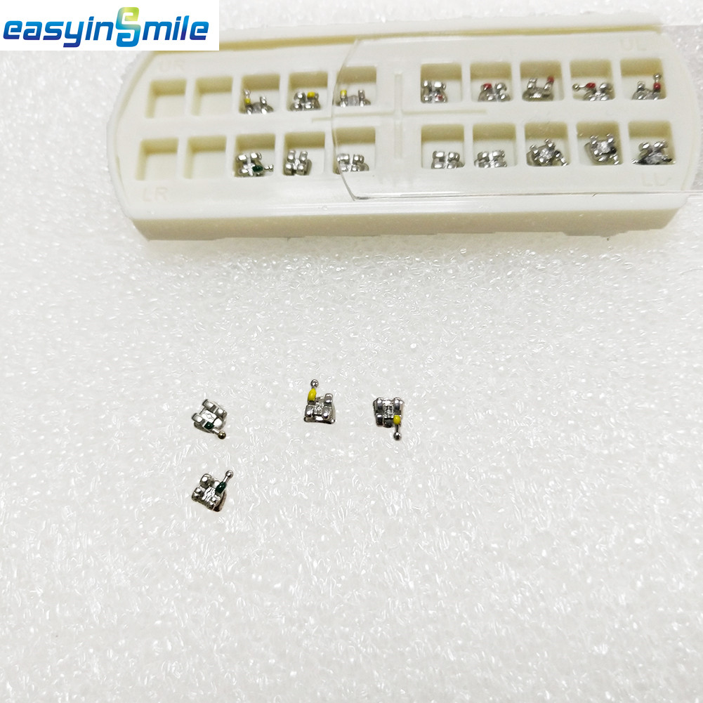 10kits Dental Orthodontic Brackets Mini Metal Braces Roth/MBT 022 Slots 345 Hook