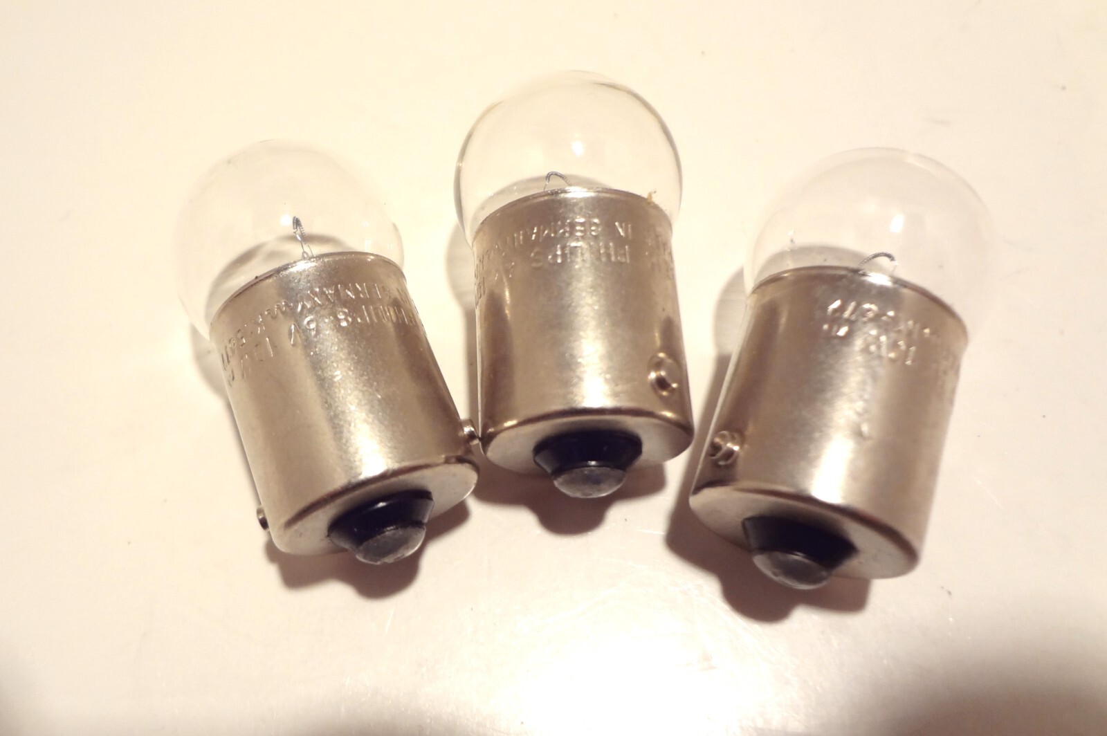 LEITZ LEICA MINATURE BULB 6 VOLT 10 WATT #500096, PHILLIPS 6814 (lot of 3)