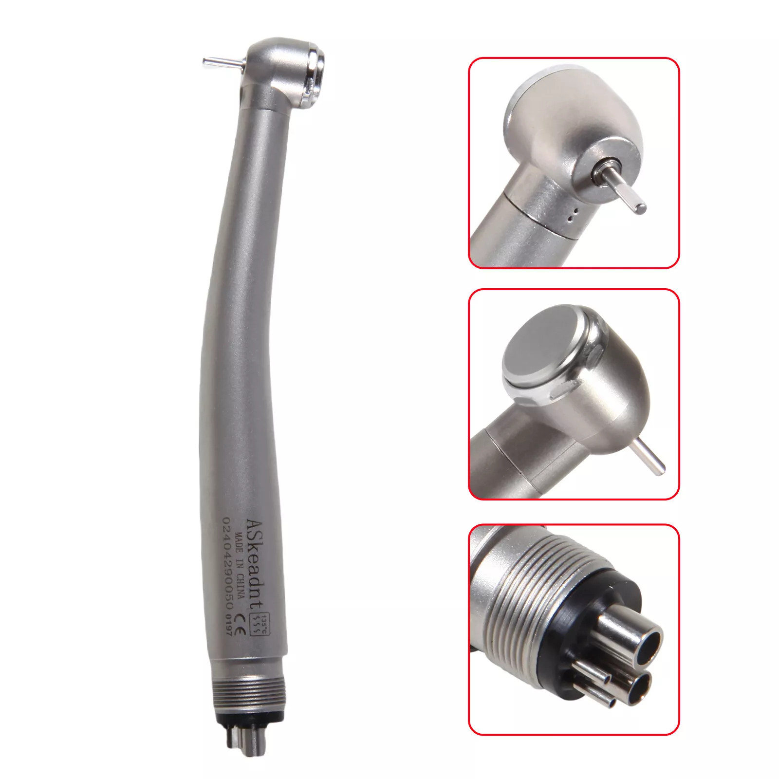 10PCS SEASKY NSK Style Dental High Speed Handpiece Push Button Type 4Hole Spray