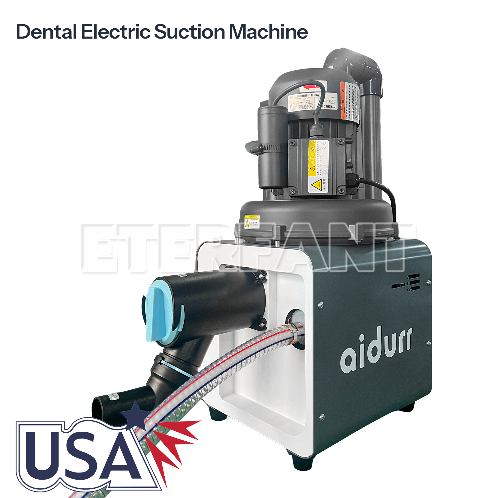 Electric Dental Suction Unit Machine Vacuum System Pump Semi-Dry Type Unit US