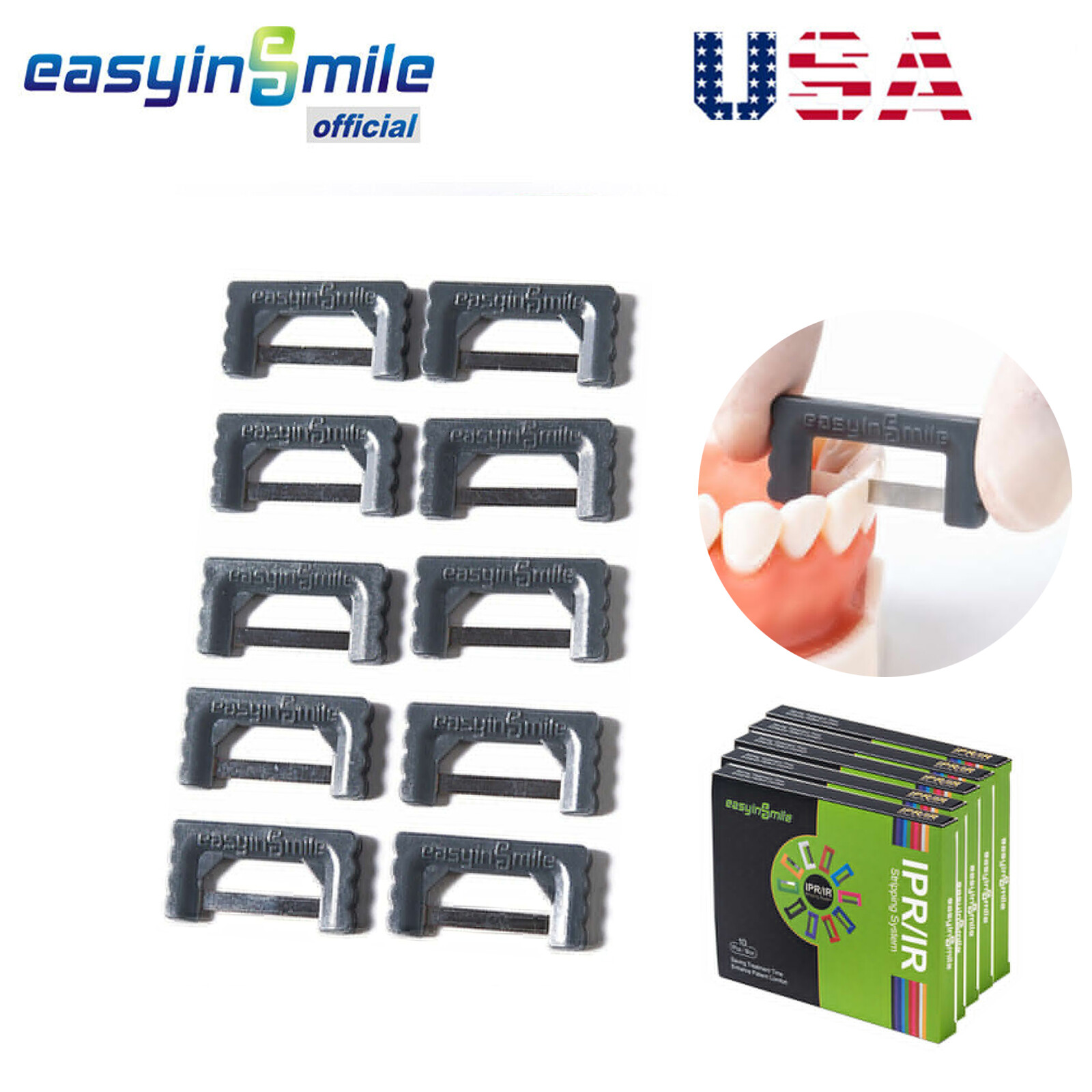 5packs Dental Interproximal Reduction Strips IPR Kit Orthodontic Enamel Saw
