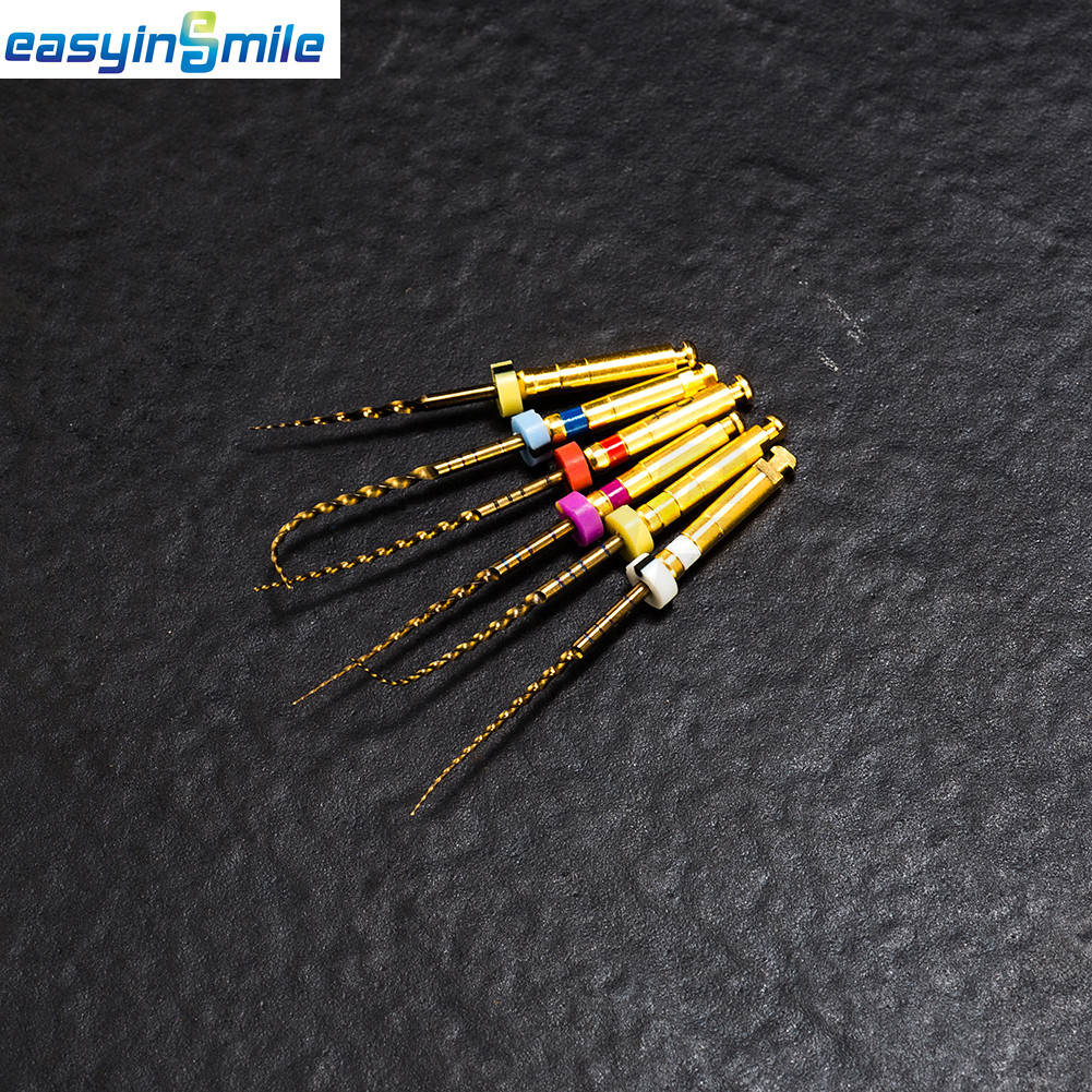 6Pc dental Endodontic Rotary Files X-Pro Gold NITI Files Taper S1 S2 SX F1 F2 F3