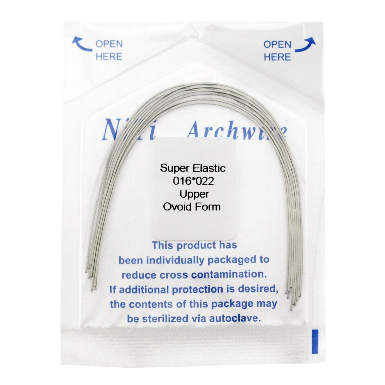 10Packs Dental NITI Ovoid/Natural/Square Form Rectangular Arch Wires Upper/Lower