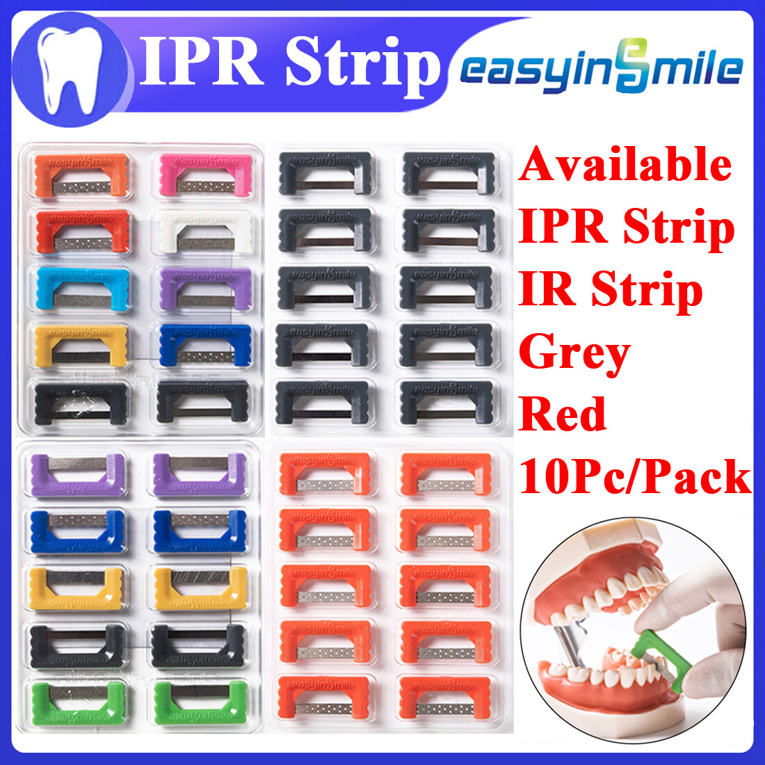10X Dental interproximal reduction enamel strip orthodontic IPR kit EASAYINSMILE