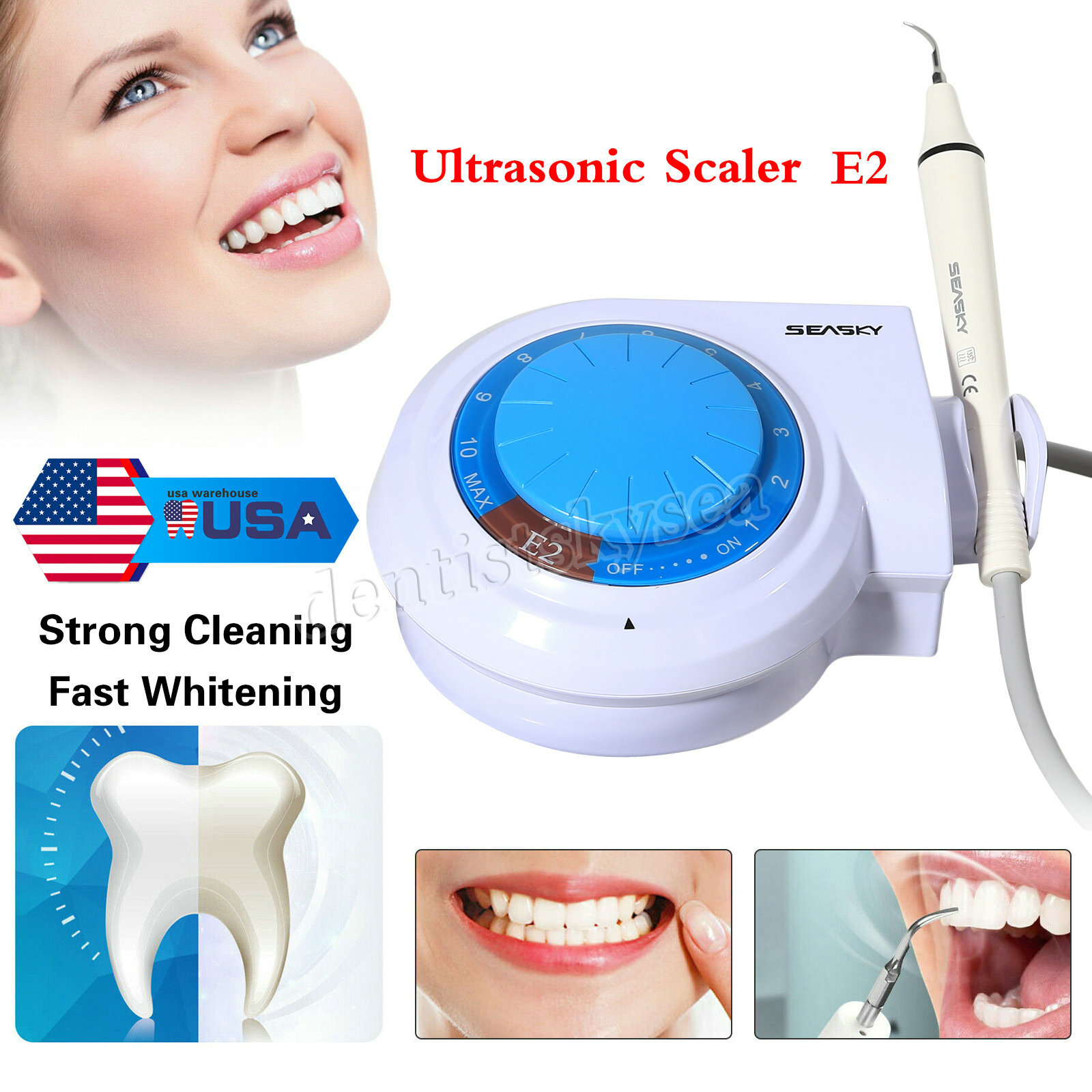 Dental Ultrasonic Scaler w/ detachable Handpiece Oral For EMS SKYSEA NEW
