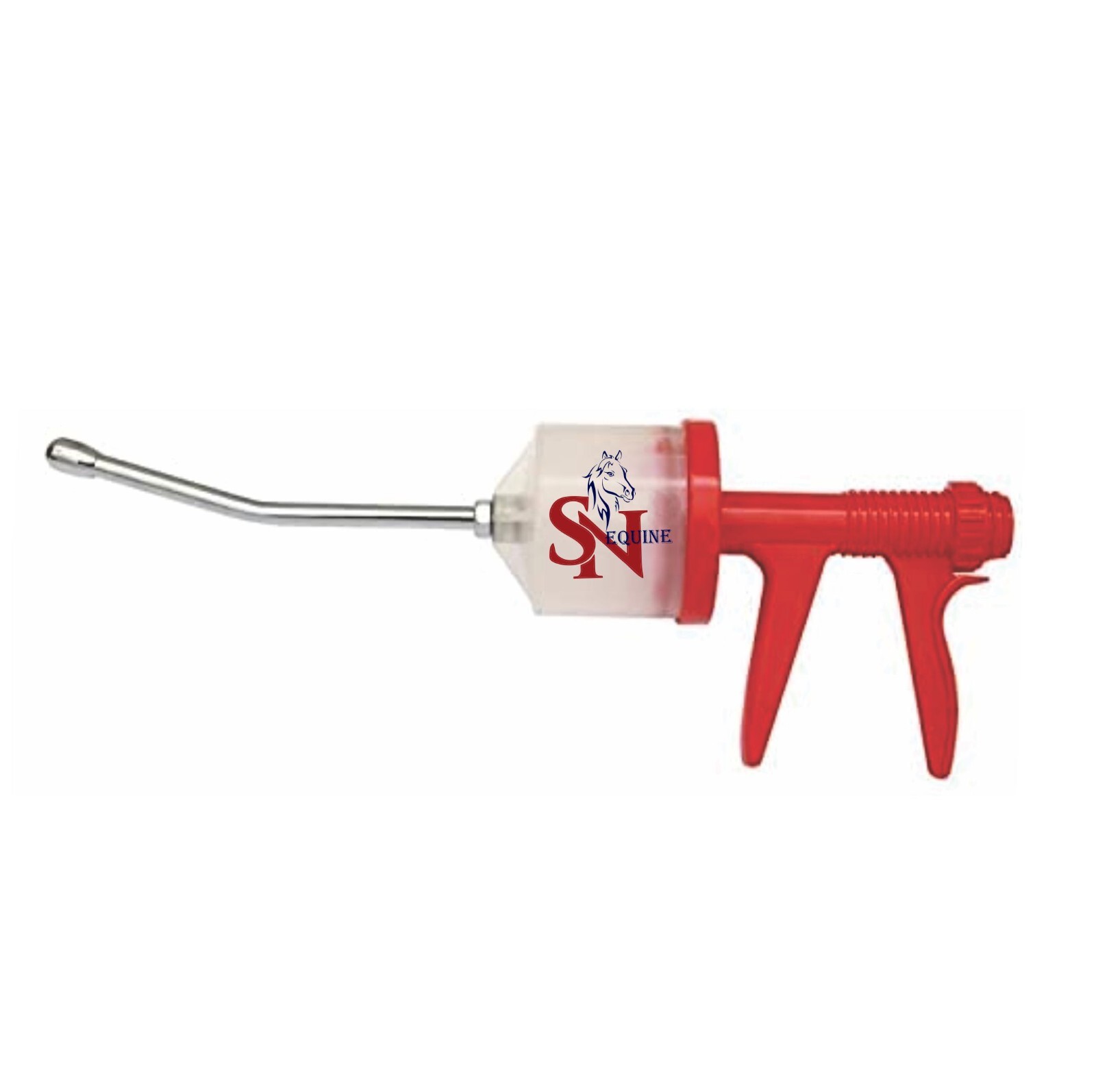 Pistol Grip Dose 300ml Syringe Large, Stainless Steel Nozzle, Dental,Equine