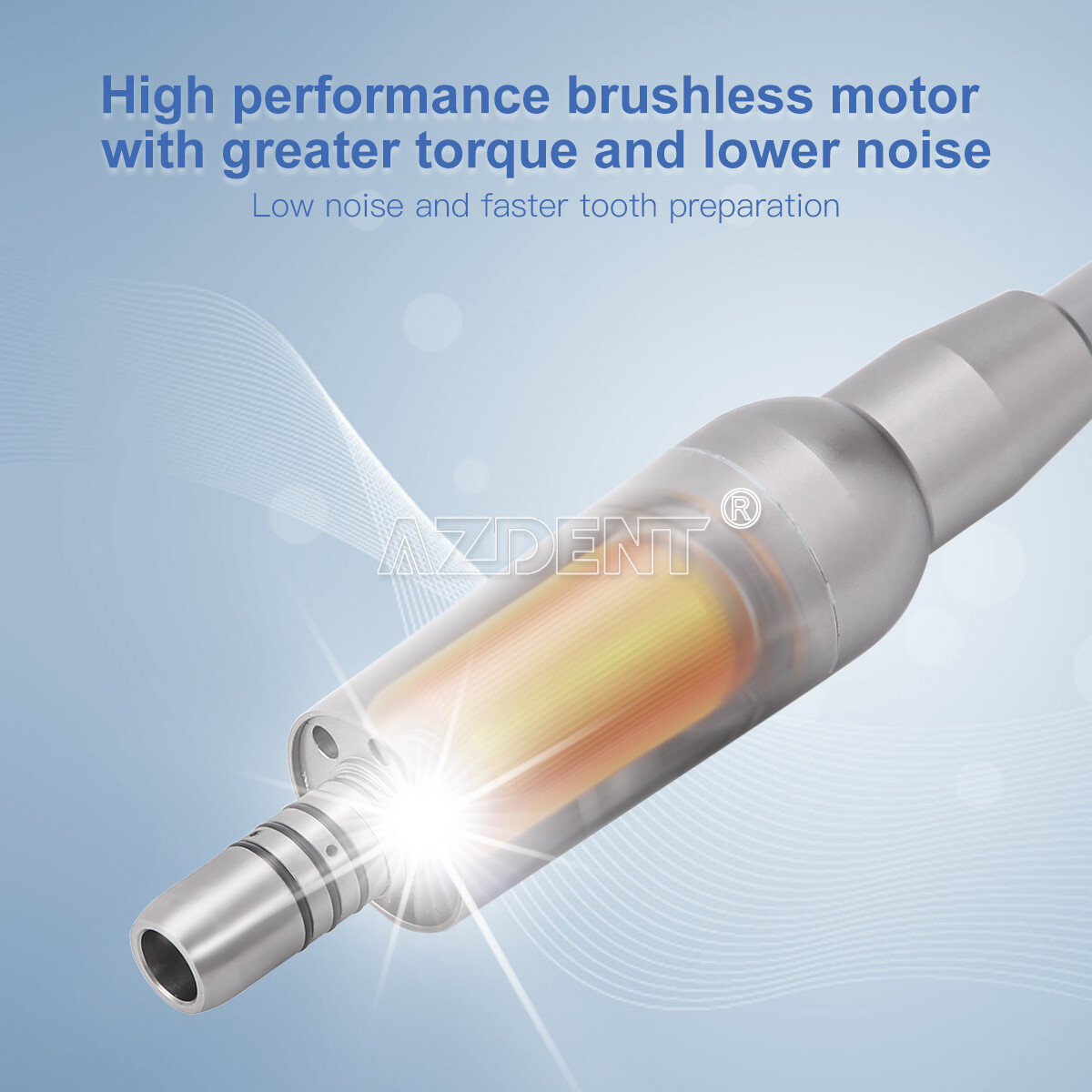 AZDENT Dental Electric Micro Motor Brushless LED 1:5/1:1/16:1/1:4.2 Handpiece