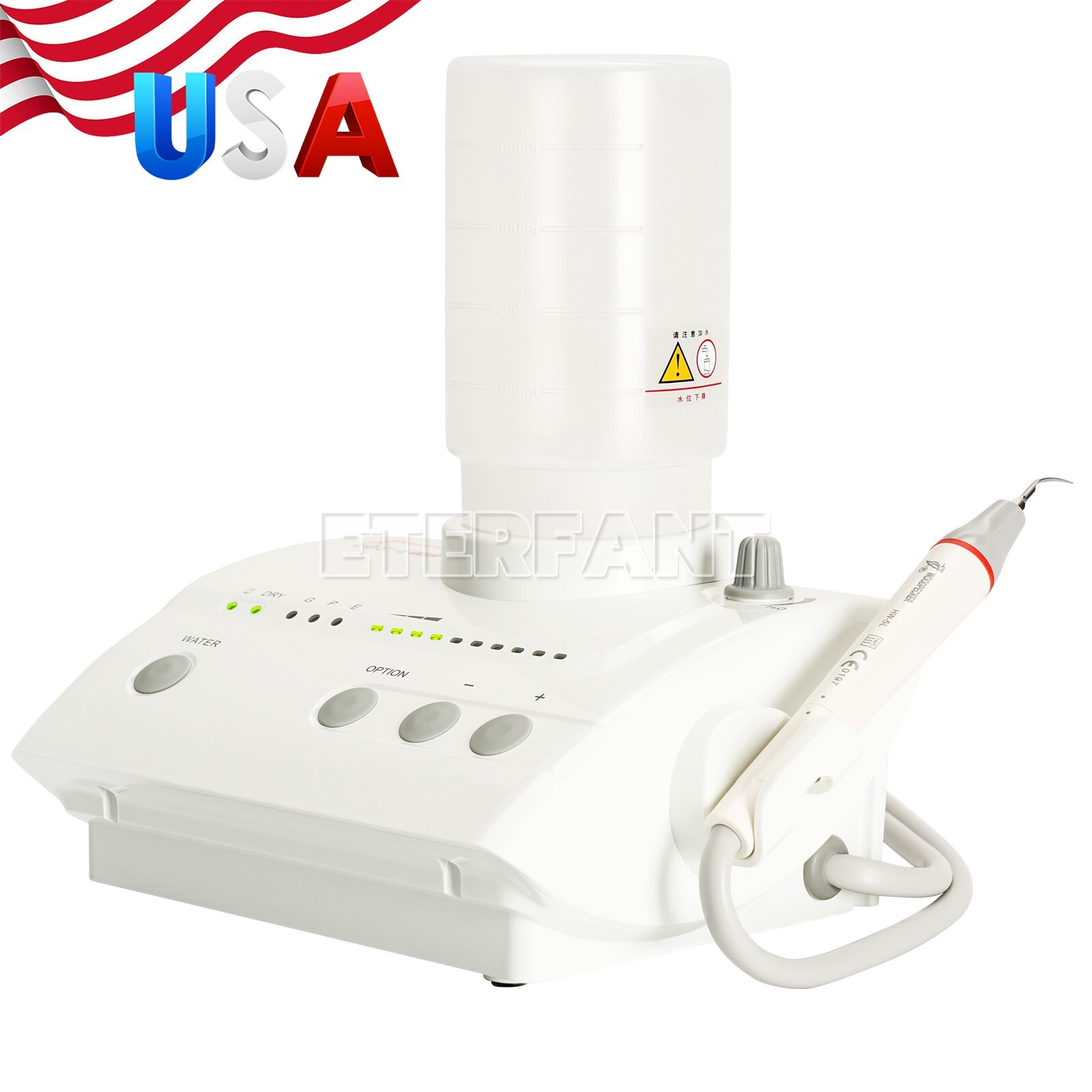 Original Woodpecker Dental Ultrasonic Piezo Scaler UDS-E Cavitron LED with Tips