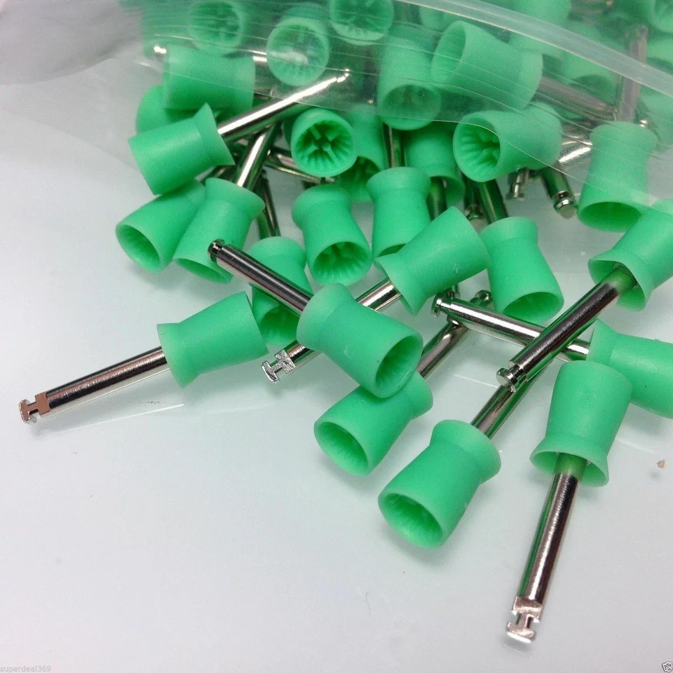 Dental 4/6 Webbed Polishing Prophy Prophylaxis Cups RA Latch Type Bristle Flat