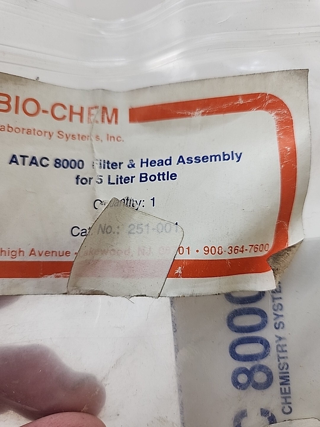 Atac 8000 Filter And Head Filter Flash Head Assembly For 5 Liter Bottle K22