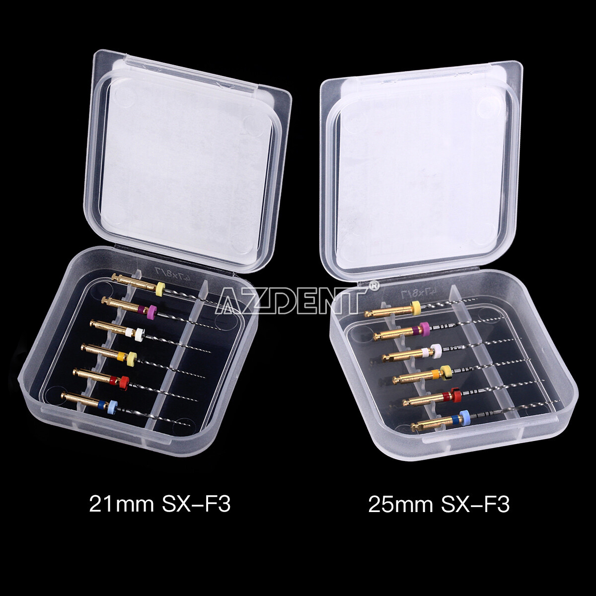 AZDENT Dental Endo Root Canal NiTi Super Rotary Files Engine Use SX-F3 25mm/21mm