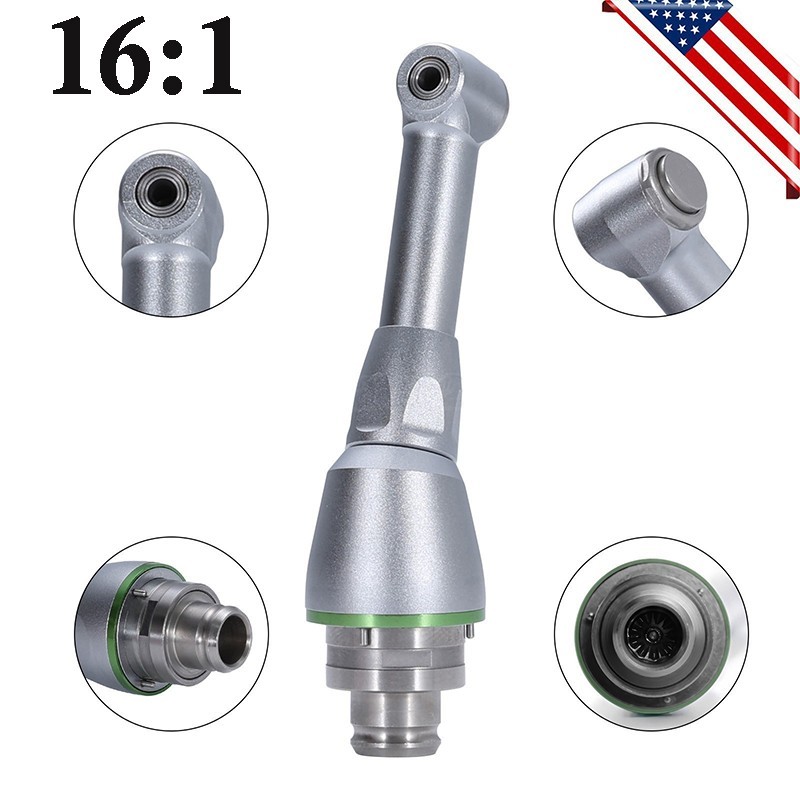 Dental 16:1 Reduction Contra Angle Head For Endo Motor Handpiece