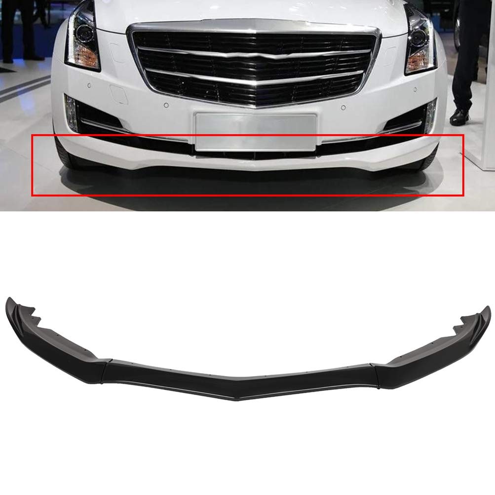 Front Lip Body Kit Glossy Black Fits 2015-2018 Cadillac ATS