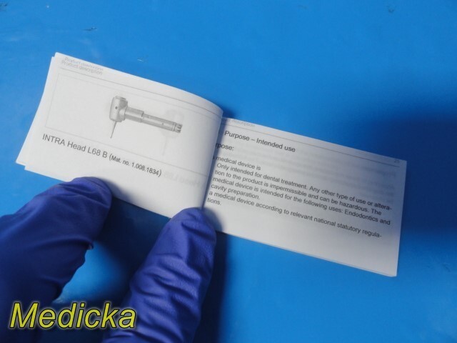 2015 KAVO 1.008.1834 Intralux Latch Autochuck Push Button Head Contra Ang ~31723