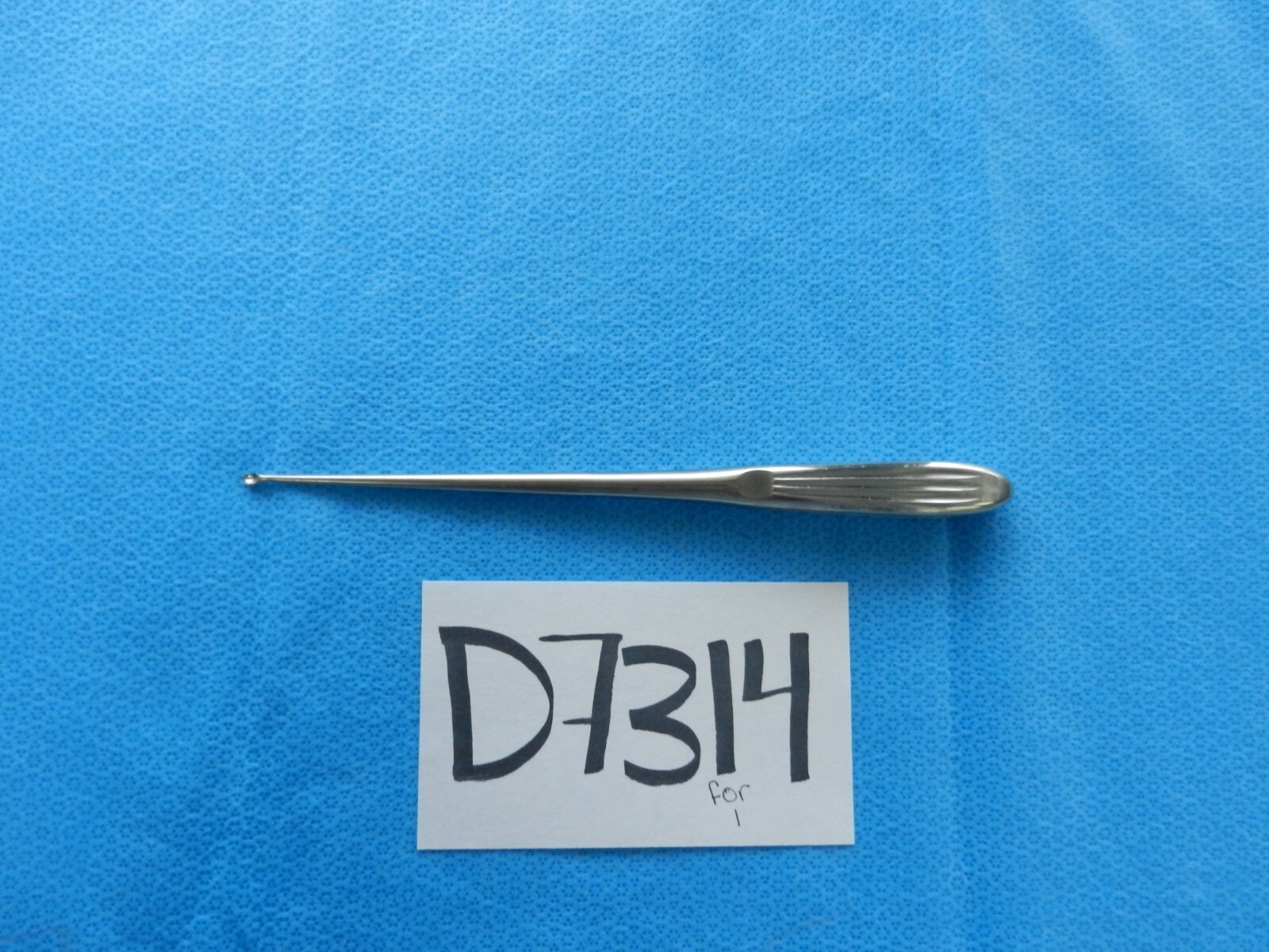 D7314 V. Mueller Bruns Straight 3.7mm Cup Curette Size 0 OS993-003