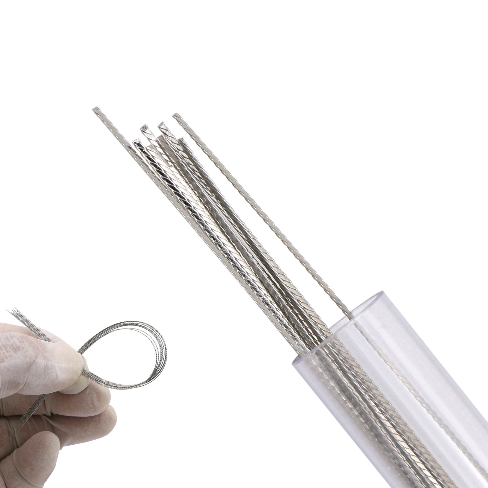 US Dental Ortho Lingual Retainer Wire Flat Strand Stainless Steel 10 Pcs/Pack