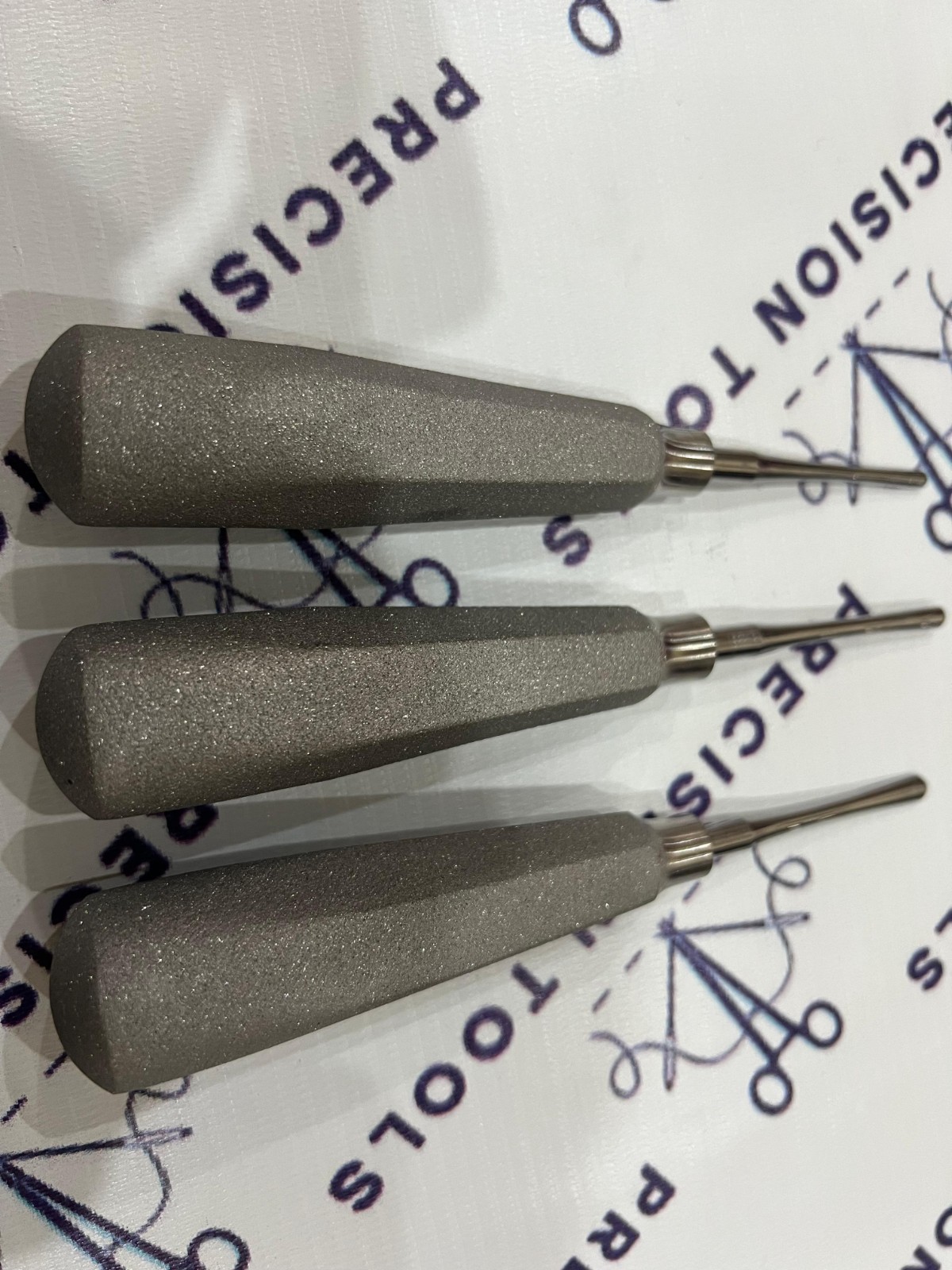 Hu Friedy Dental 3MM , 4MM , 5MM Straight Luxating Elevators Set 3 PCS