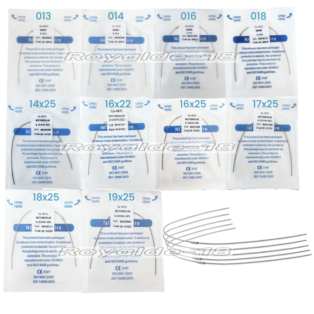 DAMON 30Packs Dental Orthodontic Arch Wires Stop Copper Cu-Niti Study Model Wire