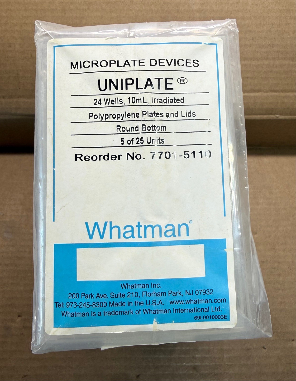 Cytiva Whatman Uniplate, 24 Wells, 10 mL/Well, Irradiated, 5 Pk, 7701-5110