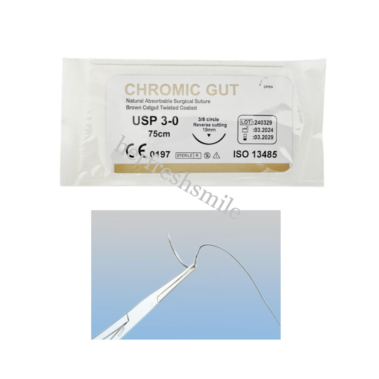 Dental Study Suture Practice Silk Sutures Braided Reverse Needle Train Test