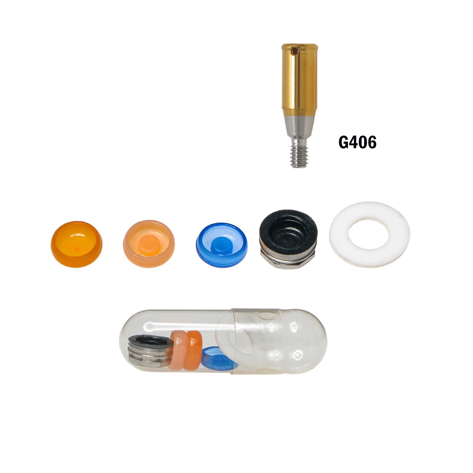 US Dental Locator Abutment& Male Cap Inserts Kit For Osstem Hiossen Mini/Regular